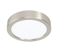 Wall/Ceiling Light -Satin Nickel 160mm Round Surface Mounted- 10.5W LED 4000K - Decorative Interior Bulkhead Corridor Mounted Slim Profile