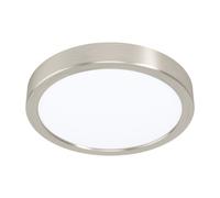 Wall / Ceiling Light Satin Nickel 210mm Round Surface Mounted 16.5W LED 3000K