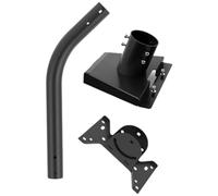 Wall Ceiling Mount Bracket For Satellite Dishes 360 Degree Rotation Design With Concrete Wood Surfaces Anchors Included Adjustable Pipe Clamp