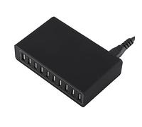Wall Charger, 12A 60W Multi Ports USB 10-Port Charger, Intelligent IC output protection, single-port maximum 2.4A,for phone, pad etc(UK Plug)