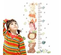 Wall Chart,Animal Height Growth Chart Wall Decals - Animals Wall Stickers, Removable PVC Wall Stickers For, Picture Sticker