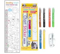 Wall Chart - Decorative Ruler Wall Sticker | Fun Drawing Chart - for Classroom Home Boys Girls Nursery