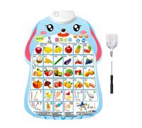 Wall Chart Learning, Wall Charts for Kids Learning - Fruit Vegetable Wall Chart,Alphabet Number Fruit Vegetable Poster with Sound for Boys Girls Age co