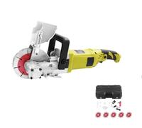 Wall Chaser, 4000W 5 Blades Electric Wall Chaser with Dust Extractor, Brick Concrete Slotting Machine, Adjustable Cutting Depth & Width, for Brick Marble Floor