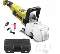 Wall Chaser Cutting Machine 4000W, Electric Groove Cutter with 5 Saw Blades, Adjustable Cutting Depth & Width for Grooving Walls and Marble