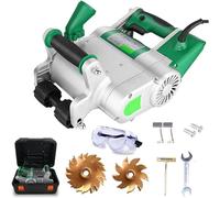 Wall Chaser Cutting Machine, Adjustable Depth Groove Notcher Tool for Concrete Grooving in Construction, Slot Cutting Tool Set for Professional Use