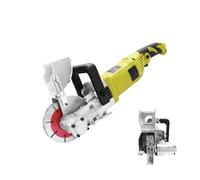 Wall Chaser with 5 Blades, 4000W Electric Wall Chaser with Dust Extractor, 6000RPM Wall Groove Cutting Machine, Adjustable Cutting Depth & Width, Concrete Saw for Granite Marble Concrete Stone