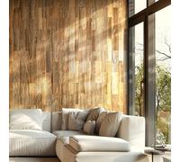 Wall Cladding Made of Reclaimed Wood, Natural Vintage Wood Wall Panels, Model "Amber Mini", Wooden Wall Design (1 m2)