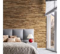 Wall cladding made of reclaimed wood Natural vintage wood Wall panels Wall decoration Wood cladding by Wooden Wall Design model A priori (1m2)