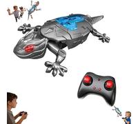 Wall Climbing Gecko,Glow in The Dark Wall Crawling Crawler Gecko w LED Eyes,W-all Crawler Robot Geckos,Rechargeable Remote Control Robot Kids Toys,Christmas Stocking Stuffers for Boys Girls Teens