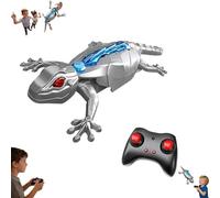 Wall Climbing Gecko,Glow in The Dark Wall Crawling Crawler Gecko w LED Eyes,W-all Crawler Robot Geckos,Rechargeable Remote Control Robot Kids Toys,Christmas Stocking Stuffers for Boys Girls Teens