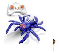 Wall Climbing Gecko Spiders,Realistic Lizard Wall Climbing Toy, Rechargeable Remote Control Robot Kids Toys,Floor Ceiling Crawling Electric Spider Rc Car Toys for Girl Boy (A03)