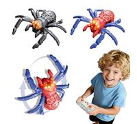 Wall Climbing Gecko Toy,Wall Crawler Spider,Rechargeable Remote Control Robot Kids Toys,360° Rotating RC WallClimbing Spiders with LED Eyes,WallClimbing Toy Gift for 3-12 Year Old Boys Girls Teens