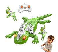 Wall Climbing Gecko, Wall Climbing Lizard, Realistic Remote Control WallClimbing Lizard, RC Robot Crawls Along Walls and Ceilings, Gift for Age 3, 4, 5, 6, 7, 8+ Years (Green)
