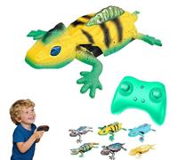 Wall Climbing Lizard, 2025 New Wall Climbing RC Chameleon Toy,Rechargeable Remote Control Lizard Toy with LED Eyes And Realistic Movement, Dual Mode Floor & W-all Driving