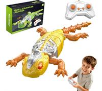 Wall Climbing Lizard,2026 New Wall Climbing Gecko,WallCrawler Robot Gecko Remote Control,Floor Ceiling Crawling Electric Lizard Rc Car Toy,Cool Kids Toys,Christmas Birthday Gifts for Boys and Girls