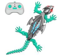 Wall Climbing Lizard,Wall Crawler Robot Gecko Remote Control,Floor Ceiling Crawling Electric Lizard Rc Car Toy,Cool Kids Toys,Christmas Birthday Gifts for 3 4 5 6 7 8+ Year Old Boys Girls Teens Gray