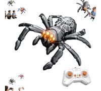 Wall Climbing Spider Rc Car Toys for Kids,Rechargeable Remote Control Spider Toy with LED Eyes,360° Rotating RC Wall Climbing S-pider,Dual Mode Floor & W-all Driving,Christmas Birthday Gift for Boys