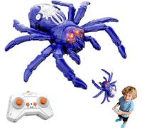 Wall Climbing Spider, RC Car Toys for Kids, Wall Crawler Robot Spider, Creepy Crawly Remote Control Robot Spiders for Kids, Cool Prank Gadgets,Halloween Christmas Birthday Gifts