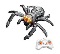 Wall Climbing Spider,Rechargeable Climbing Spider,Electric Remote Controlled Robot Spiders with LED Eyes,Robot Animal Toys for Kids, Christmas Birthday Gifts for Boys & Girls (Black)
