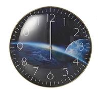 Wall Clock,12-inch Round Glass Wall Clock With Space/planet Theme,silent, Non-ticking Decorative Wall Clock,suitable For Living Room Wall Decor 2