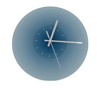 Wall Clock, 12 Inch Round Sunset Modern Wall Clock, Silent Non Ticking Wall Clock, Glass Panel & Frameless, Battery Operated Wall Clock for Office, Home, Living Room, Bedroom