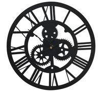 Wall Clock 30 cm Acrylic Home Decor Hanging Analog Clock Black/Silver vidaXL