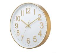 Wall Clock 30cm with Silent Mechanism Perfect for Quiet Spaces like Bedrooms and Offices
