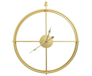 Wall Clock 52 cm Iron Home Decor Wall Mounted Analog Clock Gold/Black vidaXL