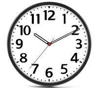 Wall Clock 8.5 Inch，Small Wall Clock for Livingroom, Battery Operated Silent Non-ticking Clock Modern Quartz Design Decorative Indoor Kitchen Office