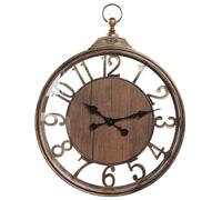 Beliani Wall Clock Alcoba 40 cm Brown, Brown