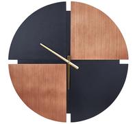 Beliani Wall Clock Aramon 60 Cm Brown/ Black