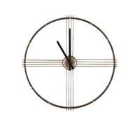Beliani Wall Clock Ascona Metal Gold