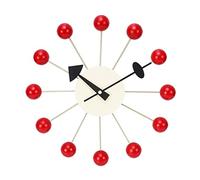 Wall Clock Ball Wall Clock Wood Silent Battery Operated Non Ticking Pop Color Quartz Clocks Modern