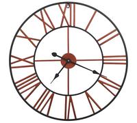 Wall Clock Battery-Operated Decor Modern Quartz Round Wall Clock Iron vidaXL