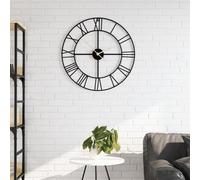 Wall Clock Black √ò50 cm Iron Berkfield Home Black One Size