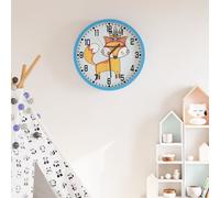 Wall Clock Blue √ò25.5 cm Polystyrene and Glass Berkfield Home Blue One Size