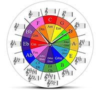 Wall Clock Circle Of Fifths Music Theory Cheat Sheet Colorful Wall Clock The Wheel Of Harmony Music Theory Equations Musicians Art Clock