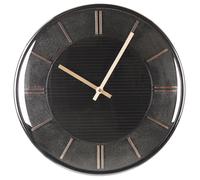 Beliani Wall Clock Daroca 34 cm Black, Black
