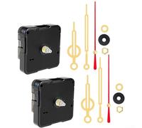 Wall Clock DIY Kit 2PCS Quartz Movement with Pointers for Creative Projects and Easy Assembly (C)