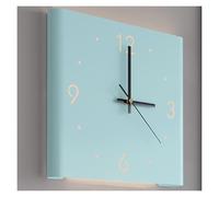 Wall Clock, Double-Sided Digital Silent Clock with Numeral Scale, Battery Operated, Luminous Display for Home or Office