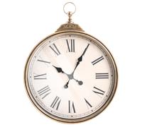 Beliani Traditional Wall Clock Gandia 40 Cm Gold