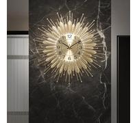 Wall Clock Gold Clock Sunburst Wall Decor Mid Century Decorative Battery Operated Sunburst Large 68Cm