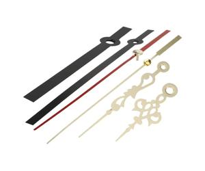 Wall Clock Hands Repair Set Hollow Hour Minute Replacement Kit | Black and Golden Finish, Beginner Friendly Accessory for Dials, DIY Projects and Handmade Clockmaking