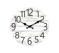Wall Clock Home Decoration Wall Clock Silent Quartz Clock Retro and Simple Imitation Wood Grain Pattern Wall Clock for Living Room, Bedroom Wall Clocks for Living Room