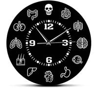 Wall Clock Human Body Internal Organs Anatomy Wall Clock Anatomical Medical Wall Art Silent Sweep Wall Clock Doctors Biology Student Gift