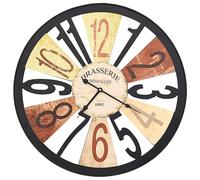Wall Clock Metal 60cm Multicolour Decorative Analog vidaXL