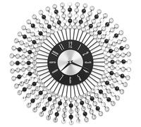 Wall Clock Metal Round Art Decorative Wall Mounted Clock Analog Clock vidaXL