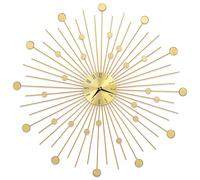 Wall Clock Metal Round Art Decorative Wall Mounted Clock Analog Clock vidaXL