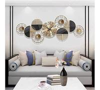 Wall Clock Modern Art Clock Large Wall Clock Metal Decorative, Silent Non-Ticking Big Clocks, Modern Home Decorations for Living Room,Bedroom,Dining Room,Cafes,Hotels,Black Wall Decor Clock It's so